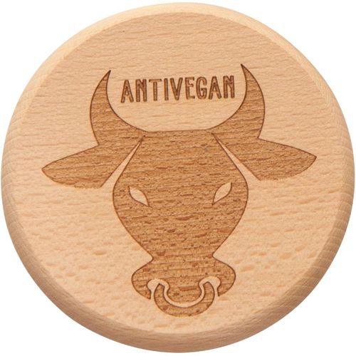 Bierdeckel/Glasabdecker "Antivegan"