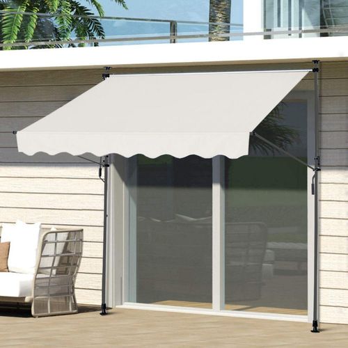 Klemmmarkise Sonnenschutz 250 x 120 cm - Beige