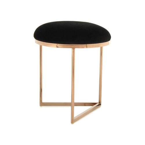 Hocker Wynona 325 Schwarz / Roségold