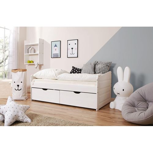 Sofabett MINI Micki 80x160 cm Var 4 - mit 2er Schubkästen - inkl. Matratze