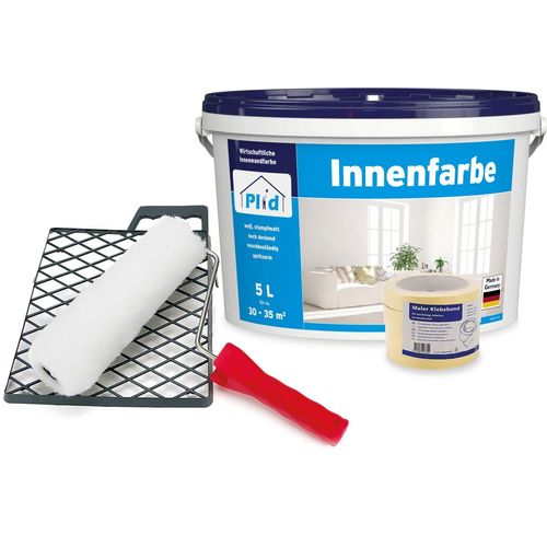 Innenfarbe Wandfarbe Deckenfarbe Profi Farbe Set Weiß