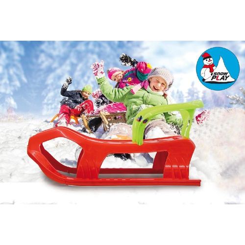 JAMARA Snow Play Schlitten Snow-Star 90cm rot mit Lehne