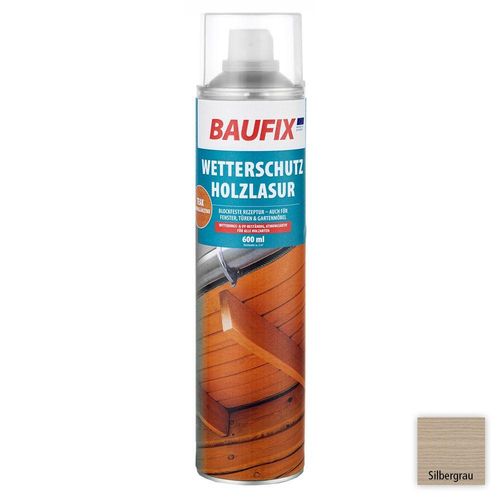 Wetterschutz-Holzlasur-Spray - Silbergrau 6er Set