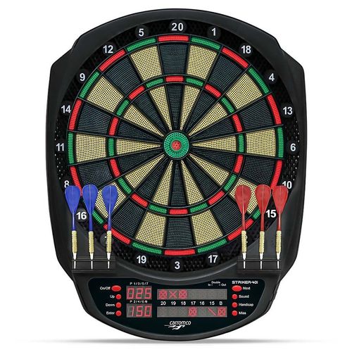 ELEKTRONIK DARTBOARD STRIKER-401, MIT ADAPTER, 3-LOCH ABSTAND