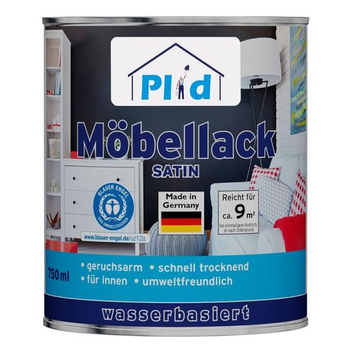 Premium Möbellack Weisslack Türenlack Holzlack Spielzeugfarbe Weiß - Seidenglänzend