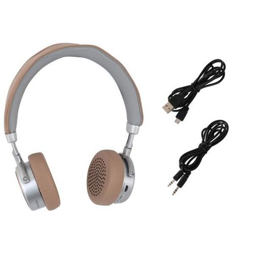 Terris Bluetooth Kopfhörer BKH 274 beige mit Mikrofon