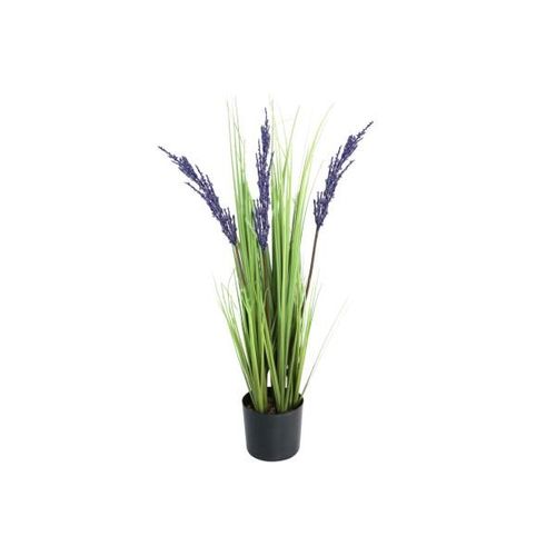 Deko Pflanze Kunstpflanze Lavendel mit Übertopf 75 cm Höhe