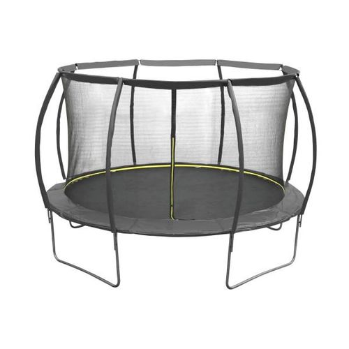 Garten Trampolin schwarz 3,66 Meter 12FT mit Sicherheitsnetz