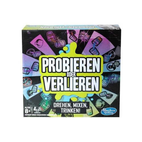 Hasbro Probieren oder Verlieren Trinkspiel für 2 - 6 Spieler