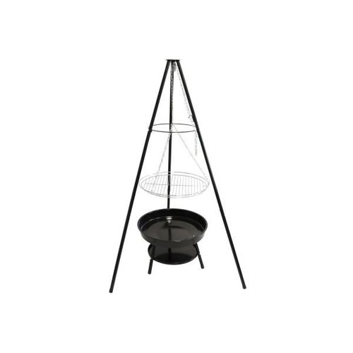 Schwenkgrill Kynast Ø 52,5 cm H 150 cm Holz Kohle Grill Stahlgestell