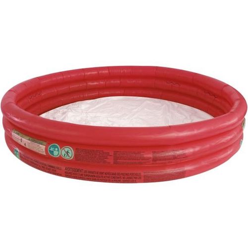 BESTWAY Planschbecken 3 Ring rot Kinder Baby Pool 152x30 cm