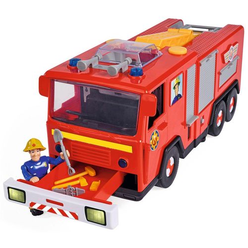 SIMBA Spielzeug-Feuerwehr Feuerwehrmann Sam, Jupiter Pro, mit Licht- und Soundeffekten, rot