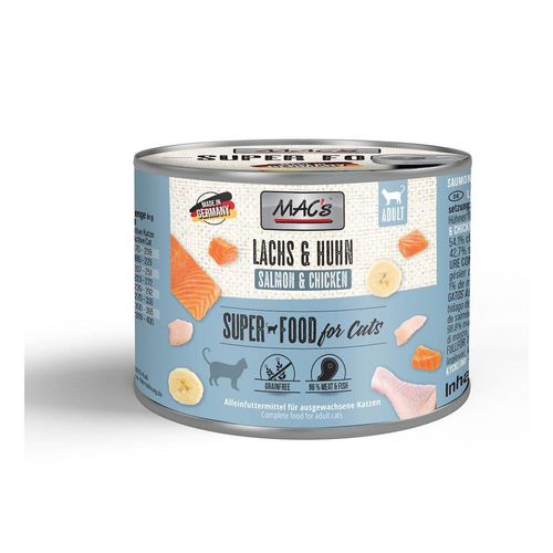 MAC's Cat Fleischmenü Lachs und Hühnchen 12x200g