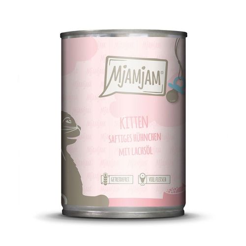 MjAMjAM - Kitten saftiges Hühnchen mit Lachsöl 6x400g