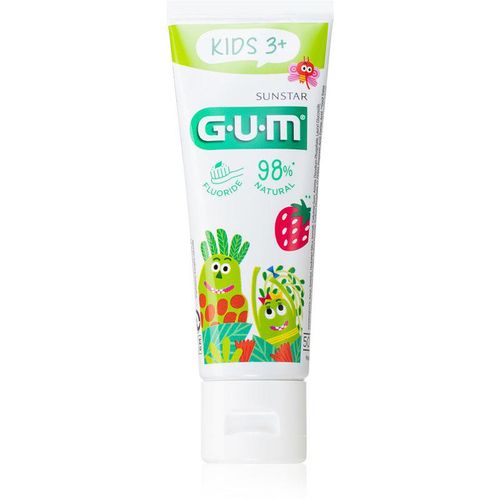 G.U.M Kids Tandgel voor Kinderen met Aardbeien Smaak 50 ml
