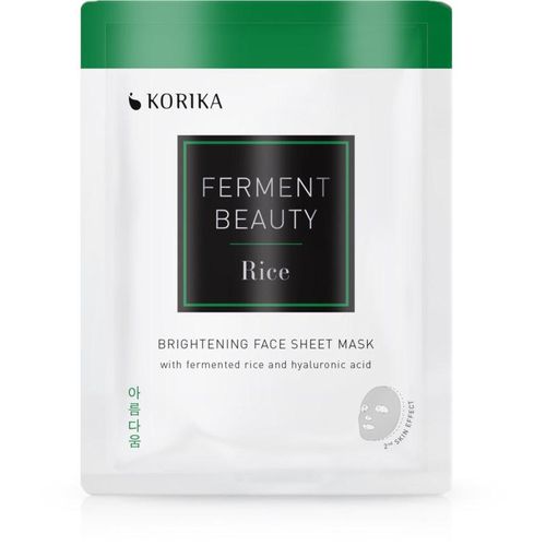 KORIKA FermentBeauty Brightening Face Sheet Mask with Fermented Rice and Hyaluronic Acid verhelderend sheetmasker met gefermenteerde rijst en hyaluron