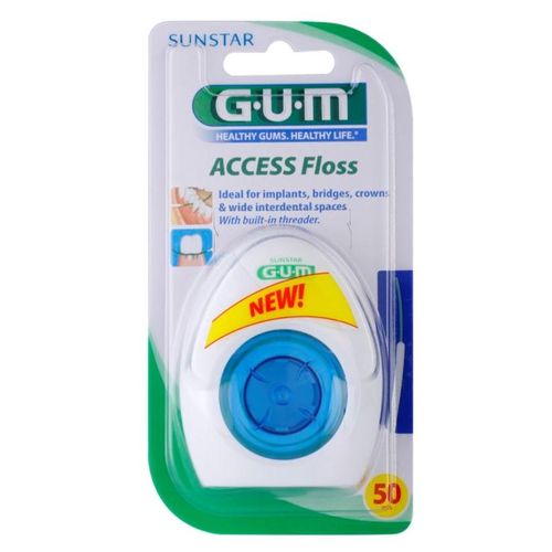 G.U.M Access Floss Dentale Flosdraad voor Beugels en Implantaten 50 st