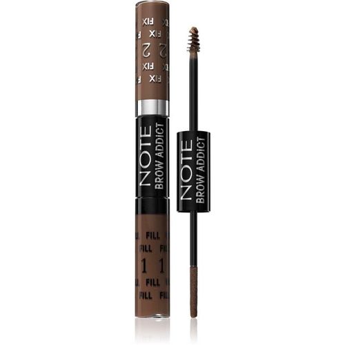 Note Cosmetique Brow Addict Gel voor Wenkbrauw Bewerking Tint 02 Light Brown 2x5 ml