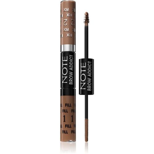 Note Cosmetique Brow Addict Gel voor Wenkbrauw Bewerking Tint 01 Dark Blonde 2x5 ml