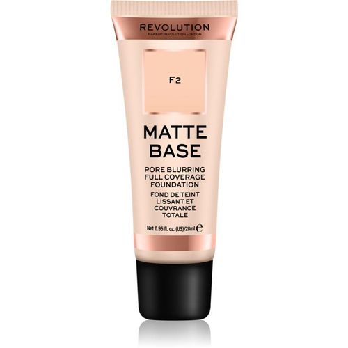 Makeup Revolution Matte Base Dekkende Make-up Tint F2 28 ml