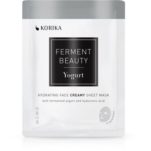 KORIKA FermentBeauty Hydrating Face Sheet Mask with Fermented Yogurt and Hyaluronic Acid hydraterend sheetmasker met gefermenteerde yoghurt en hyaluro