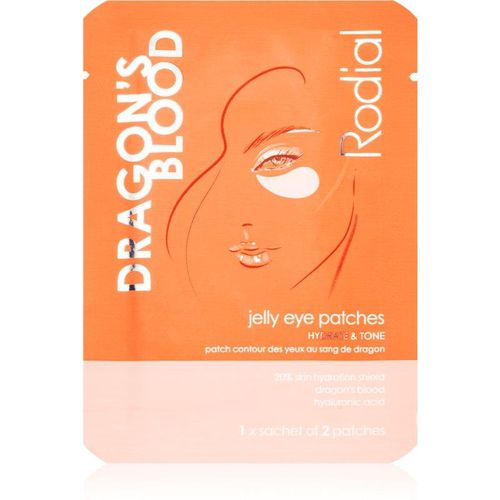 Rodial Dragon's Blood Jelly Eye Patches Hydrogel Oogmasker voor Hydratatie en Veerkrachtige Huid 4x2 st