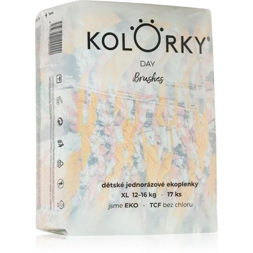 Kolorky Day Brushes eco-wegwerpluiers Maat XL 12-16 Kg 17 st