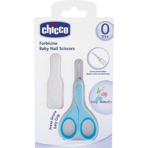 Chicco Baby Moments kindernagelschaartje met afgeronde punt 0m+ Blue 1 st