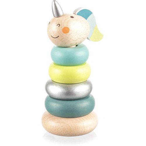 Zopa Wooden Unicorn stapeltoren van hout Blue 1 st