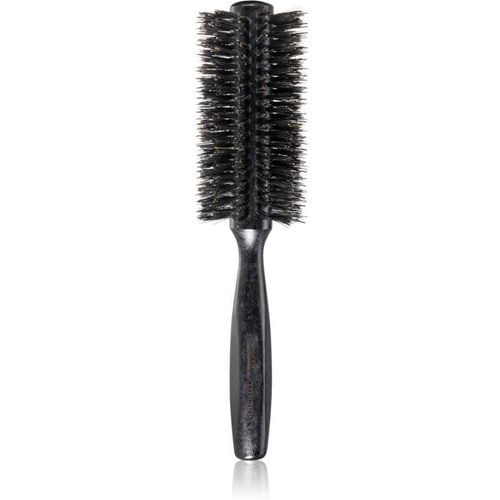 Janeke Black Line Tumbled Wood Hairbrush Ø 55mm ronde haarborstel met nylon en varkenshaar 1 st