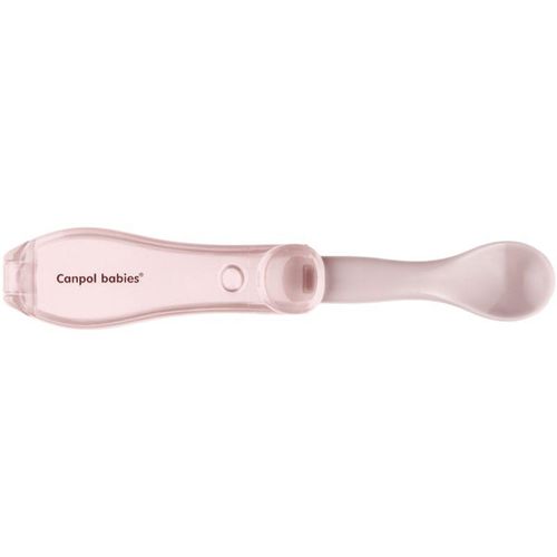Canpol babies Travel Spoon opvouwbare lepel Pink 1 st