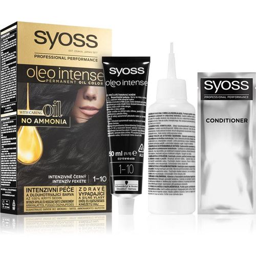 Syoss Oleo Intense Pernamente Haarkleuring met Olie Tint 1-10 Intense Black 1 st