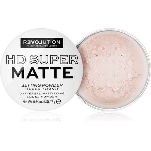 Revolution Relove HD Super Matte poudre de fixation transparente effet mat teinte Transparent 7 g