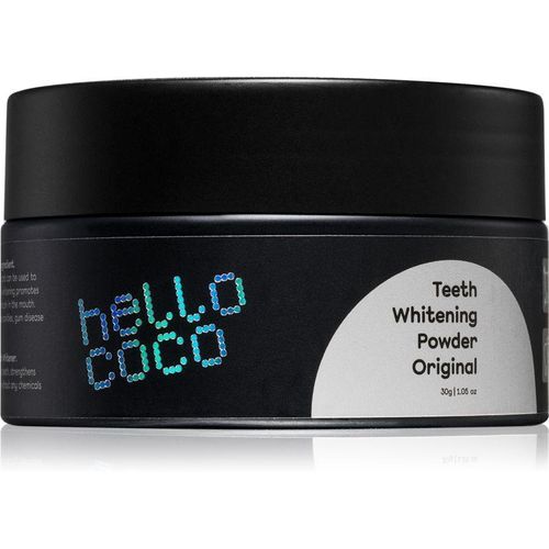 hello coco Original actieve kool voor wittere tanden 30 g