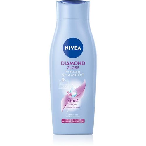 NIVEA Diamond Gloss shampoing traitant pour cheveux fatigués sans éclat 400 ml