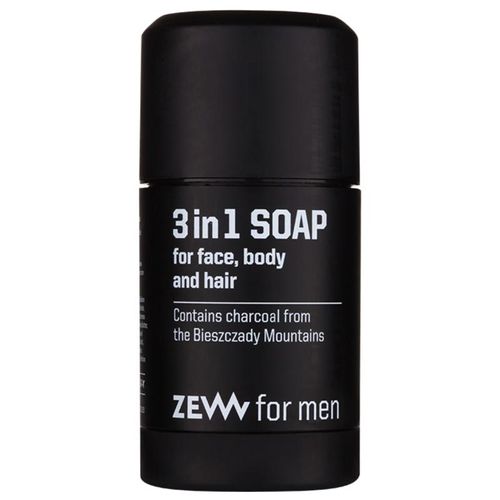 Zew For Men 3 in 1 Soap Natuurlijke Zeep voor Gezicht, Lichaam en Haar 3in1 85 ml