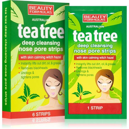 Beauty Formulas Tea Tree Reinigende Neus Pleister voor verstopte Porien 6 st