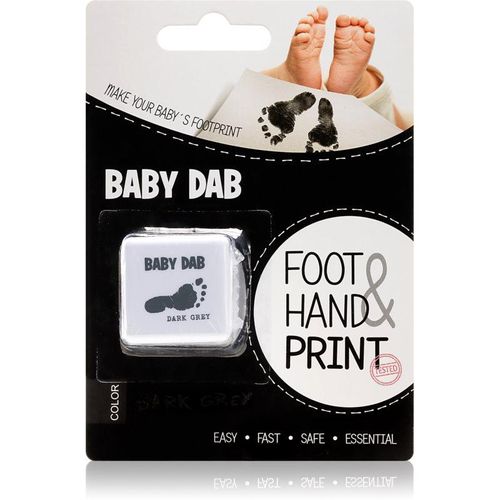 Baby Dab Foot & Hand Print Grey verf voor kinderafdrukken 1 st