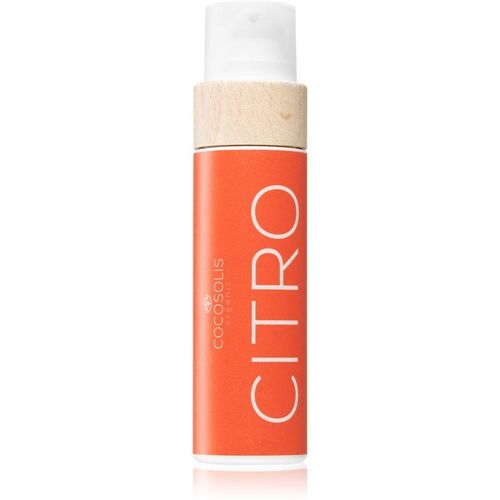 COCOSOLIS CITRO verzorgende zonnebrandolie zonder Beschermingsfactor met geur Citrus 110 ml