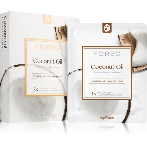 FOREO Farm to Face Sheet Mask Coconut Oil voedende sheet mask 3x20 ml
