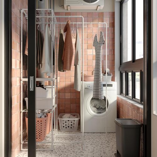 JOSTEIN Regal mit Wäschehalter