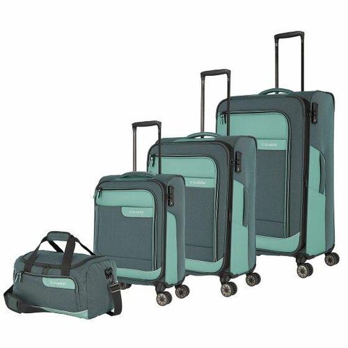 Travelite VIIA 4-Rollen Kofferset 4tlg. eukalyptus