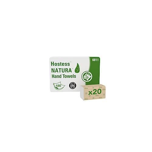 Kimberly-Clark® Papierhandtücher Hostess™ Natura™ 6811, Zick-Zack-Falzung, 2-lagig, 20 x 180 Blatt, Recyclingpapier, grau