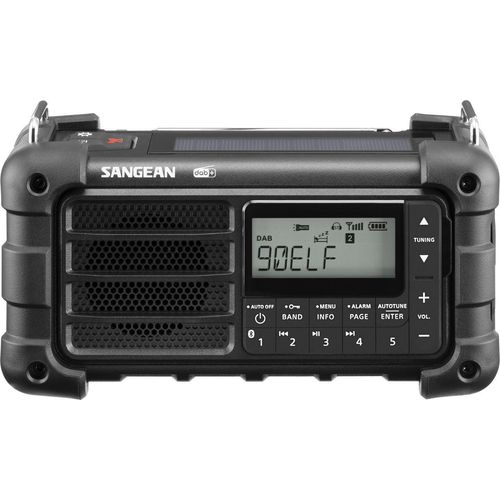 Sangean MMR-99 DAB+/FM-RDS/Bluetooth Digitales Tuning-Notfallradio mitternachtsschwarz