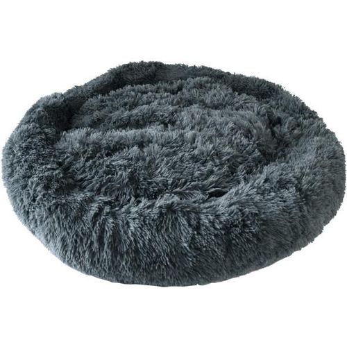 Hundebett Jimmy flauschig grau 60 x 16 cm Hunde Bett Kissen Schlafplatz