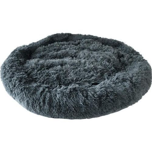 Hundebett Jimmy flauschig grau 100 x 16 cm Hunde Bett Kissen Schlafplatz