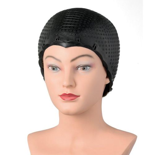 Comair Strähnenhaube Latex schwarz Thermoplastik