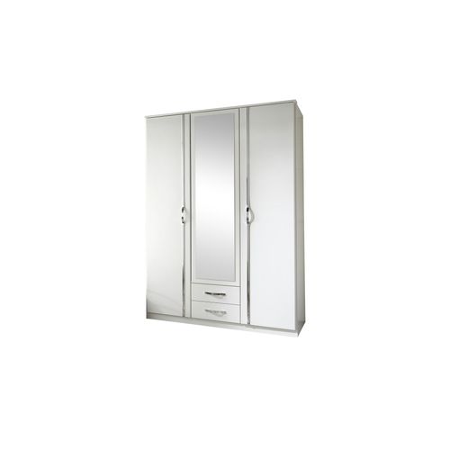 Kleiderschrank Duo - weiß - 135 cm - 199 cm - 58 cm - Sconto