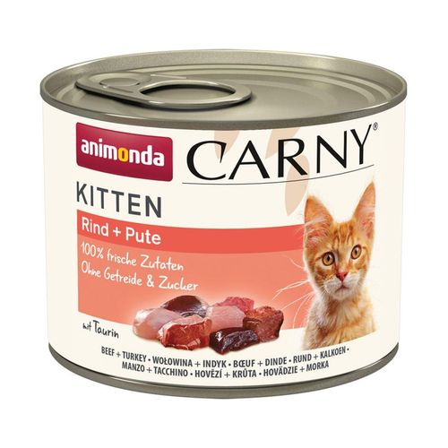 animonda Carny Kitten Rind + Pute 12x200g