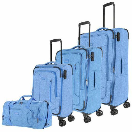 Travelite Boja 4 Rollen Kofferset 4-teilig blau